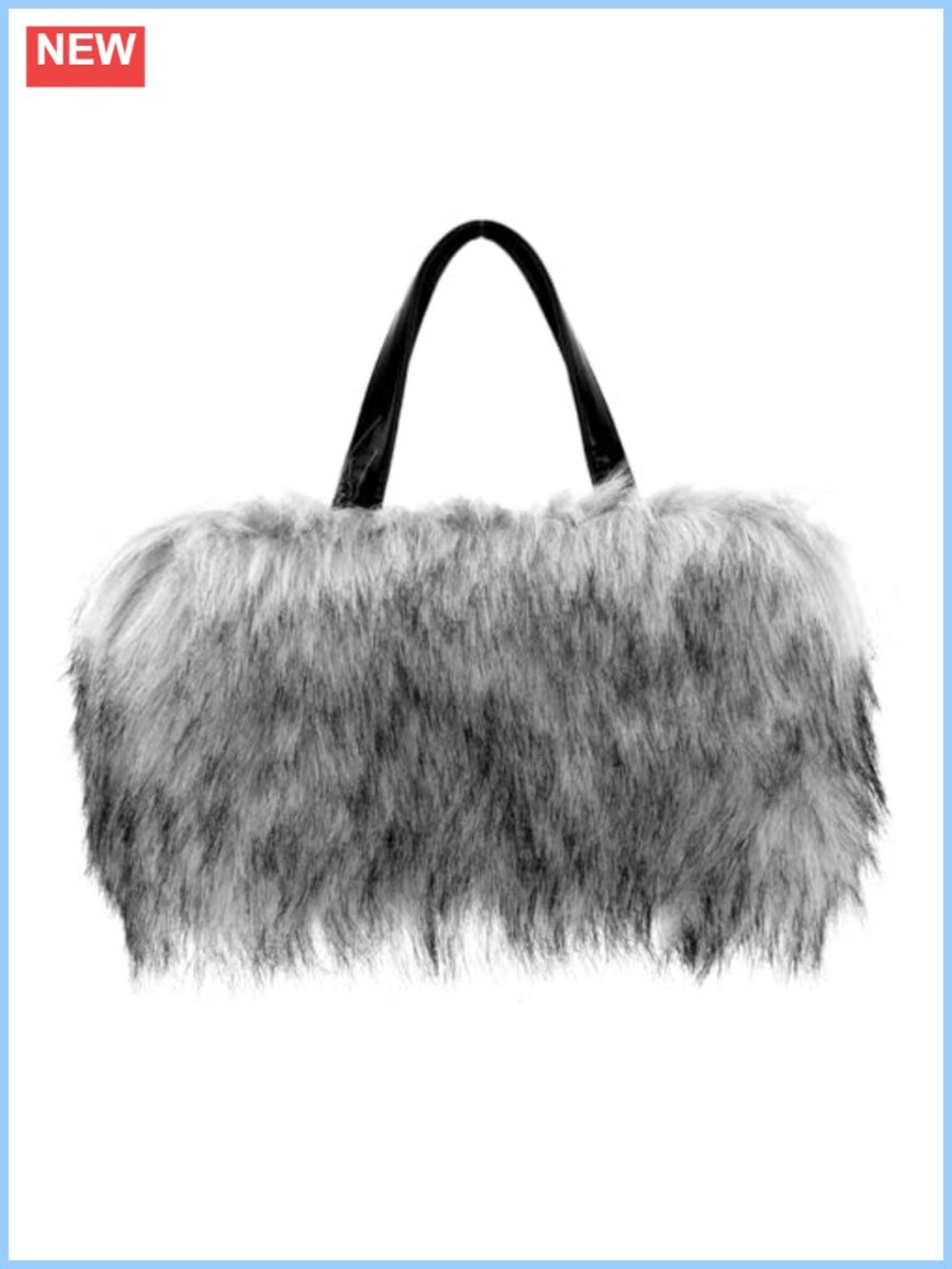 Faux Fur Tote Bag Fluffy Plush Crossbody Shoulder Furry Hobo Purse
